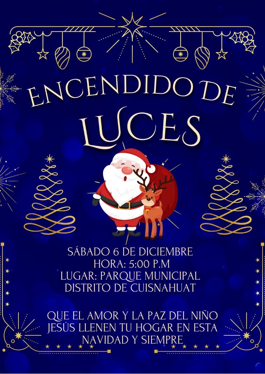 Encendido De Luces En Distrito de Cuisnahuat