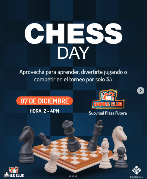 ♟ Chess Day en Games Club – Plaza Futura