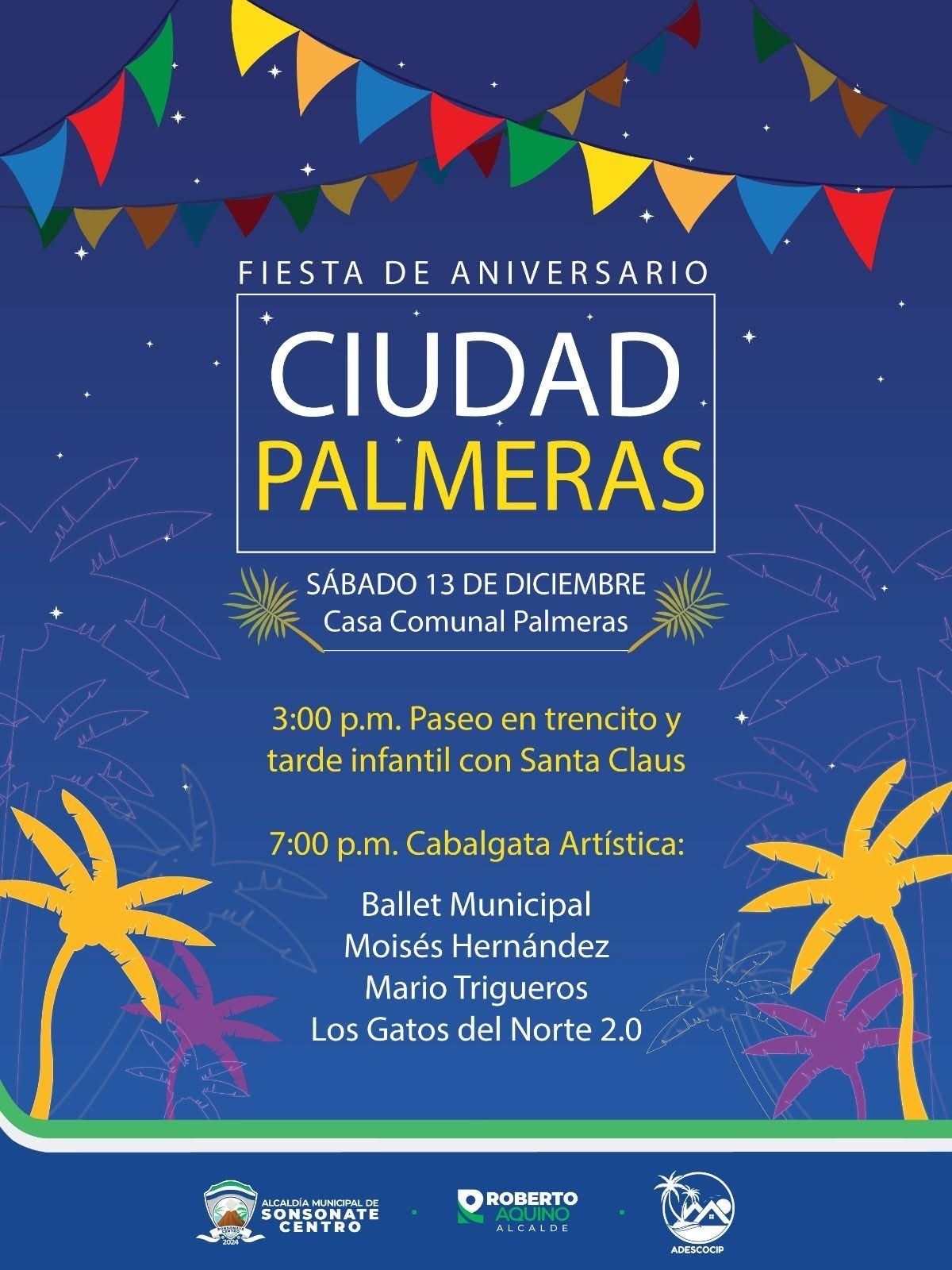 FIESTA DE ANIVERSARIO CIUDAD PALMERAS