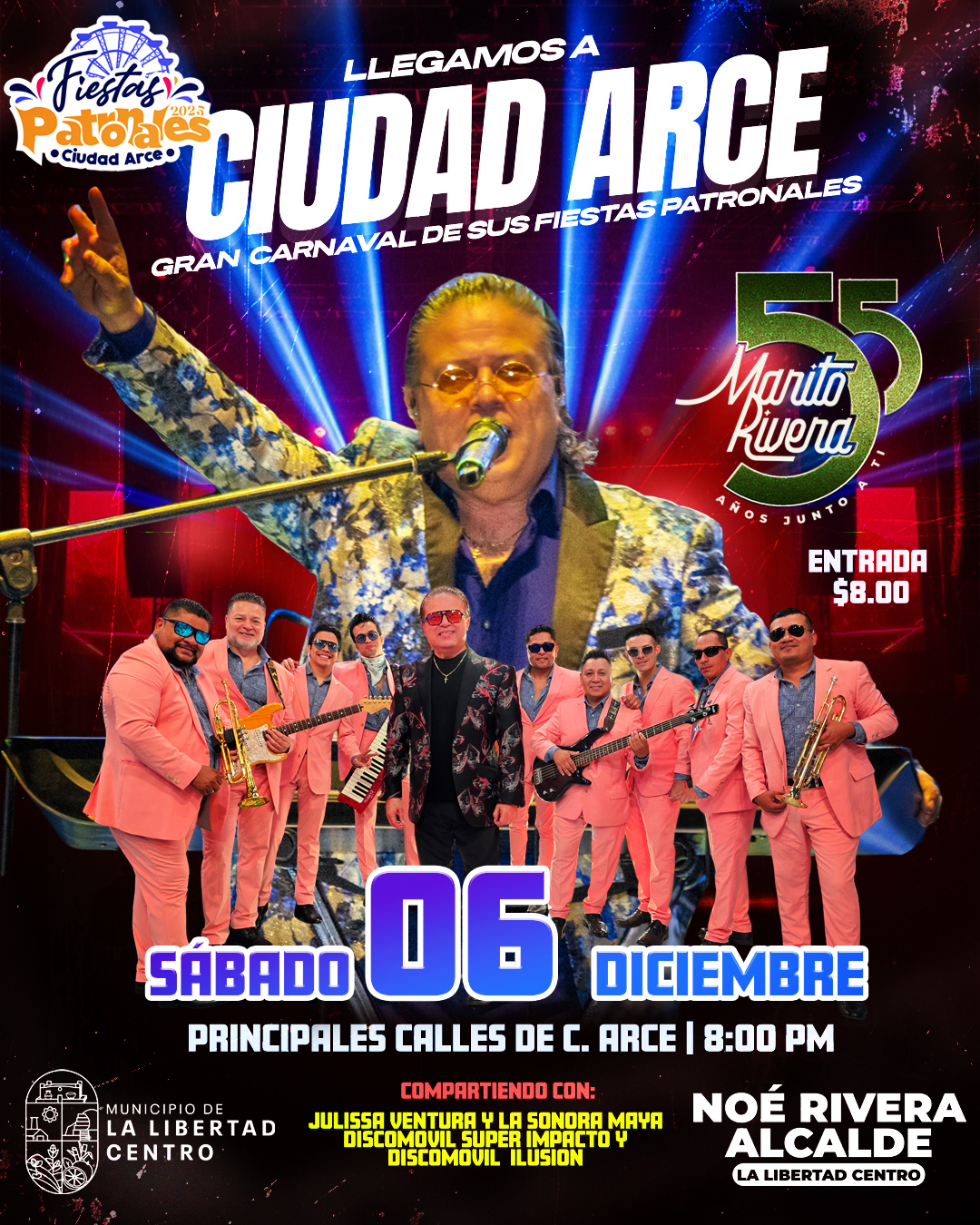 Marito Rivera y su Grupo Bravo En Ciudad Arce