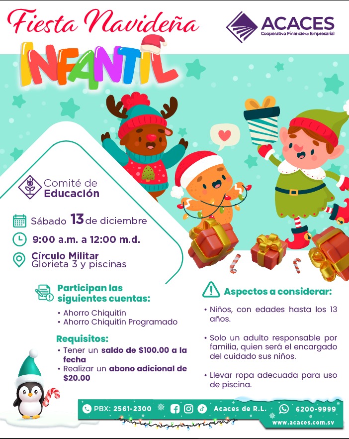 Fiesta Navideña Infantil 🎁👧🧒