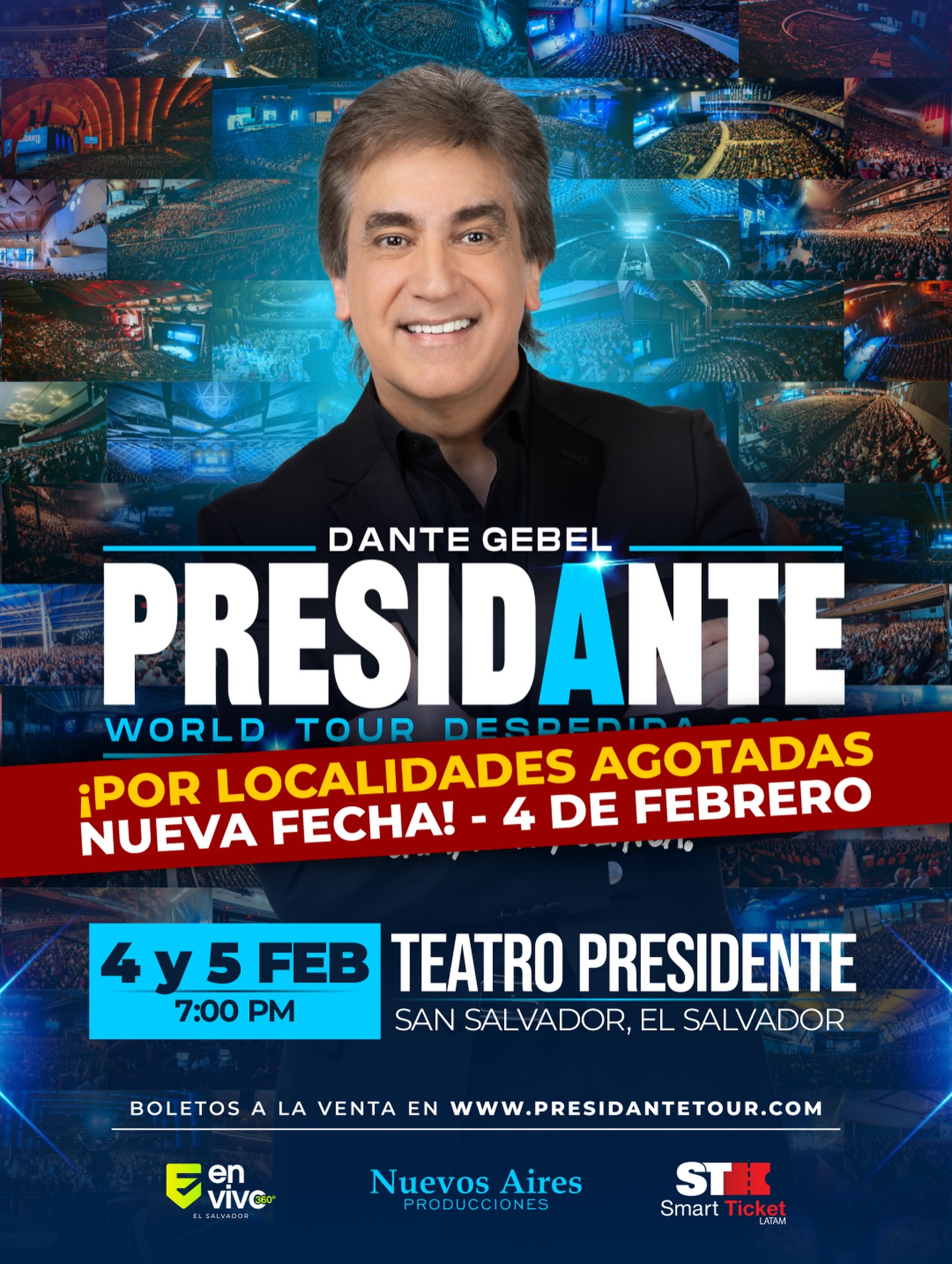 Nueva fecha: Dante Gebel regresa con PRESIDANTE WORLD TOUR – DESPEDIDA