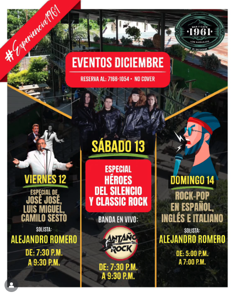 ROCK-POP EN ESPANOL, INGLÉS E ITALIANO