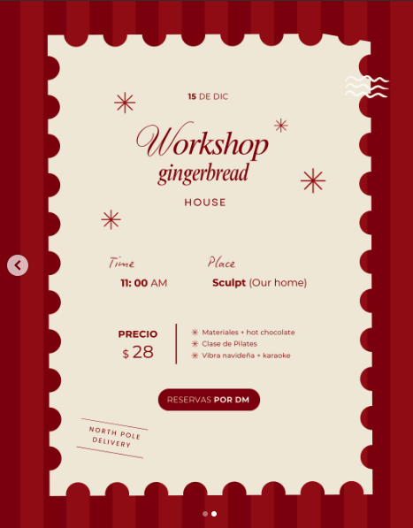 image of Pilates + Gingerbread house en Sculpt ✨