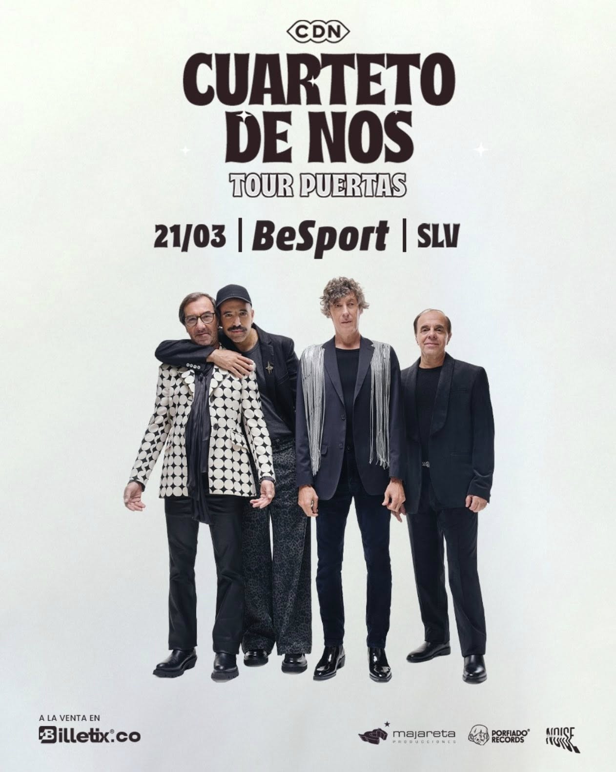 Concierto Del Cuarteto De Nos En El Salvador 2026