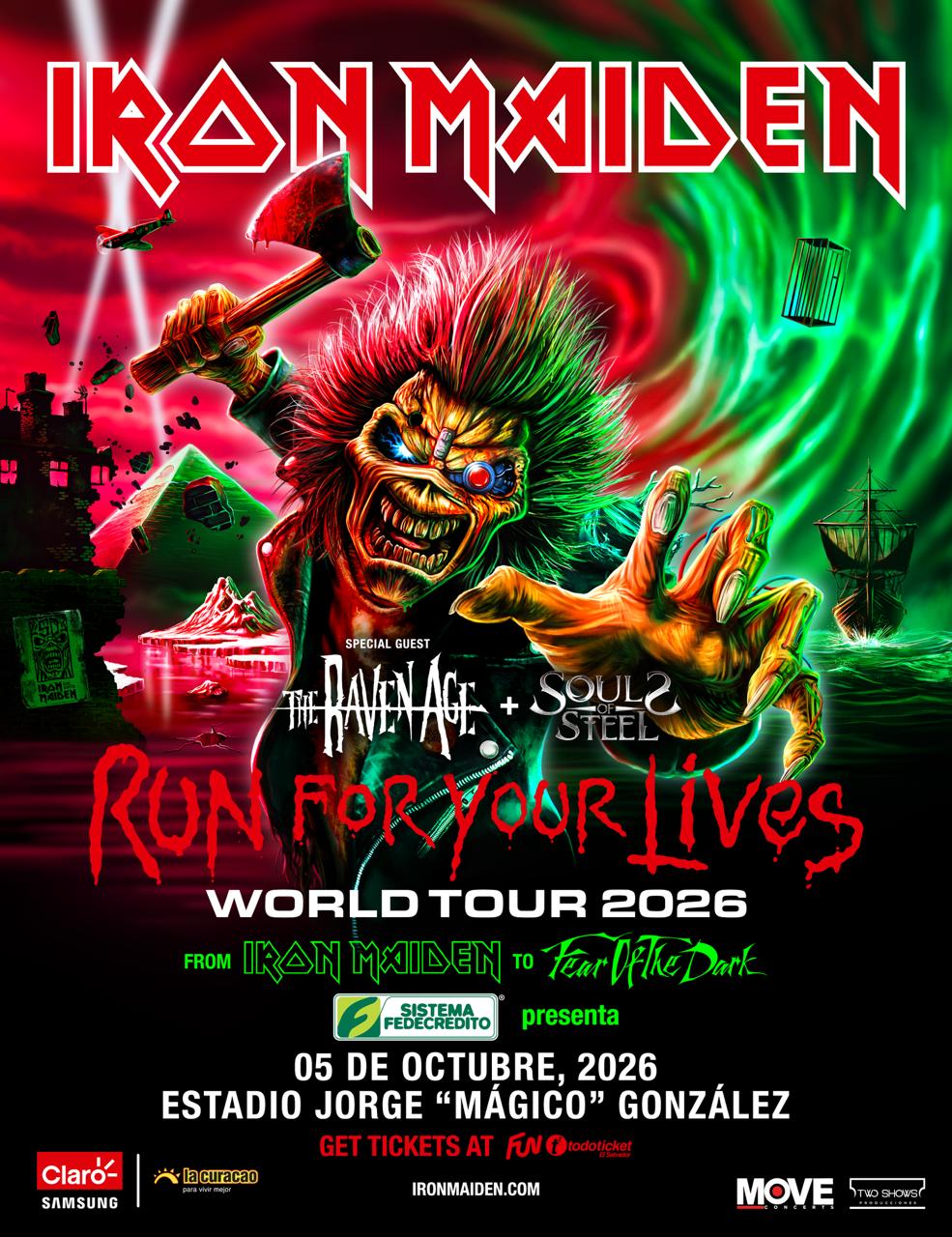¡Concierto De Iron Maiden En El Salvador 2026!🇸🇻🤘🏽
