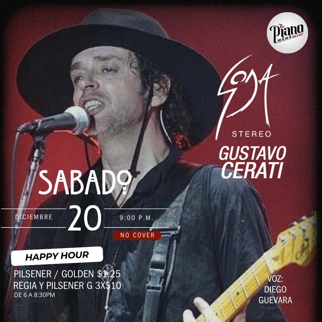 🎸 Tributo a Gustavo Cerati & Soda Stereo 🎸