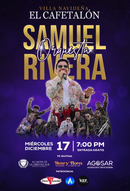 Villa Navideña de El Cafetalón con Samuel Rivera y su Orquesta 🎤🎺