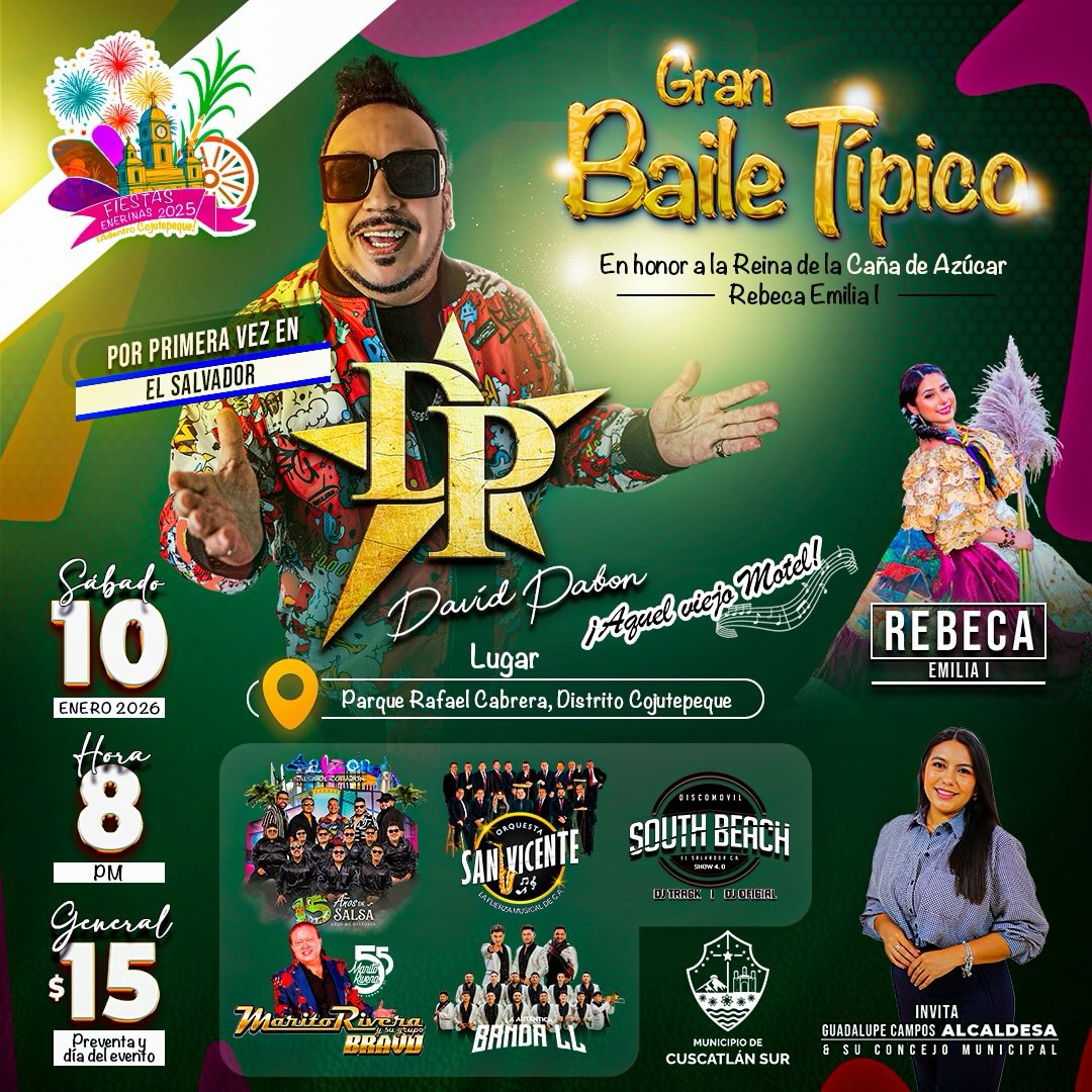 🎉 ¡Gran Baile Típico en honor a la Reina de la Caña de AzúcarI! 🎉