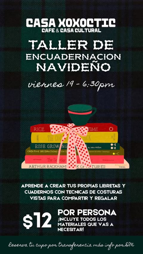 TALLER DE ENCUADERNACION NAVIDEÑO