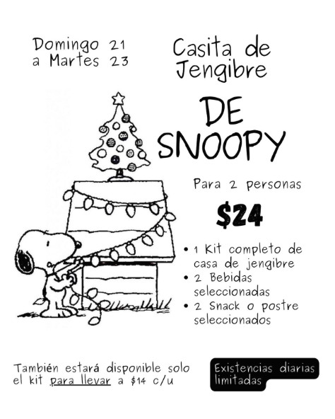 Casita de Jengibre De Snoopy