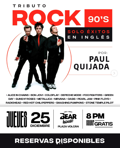 🎤 Tributo Rock 90’s En El Volcán 