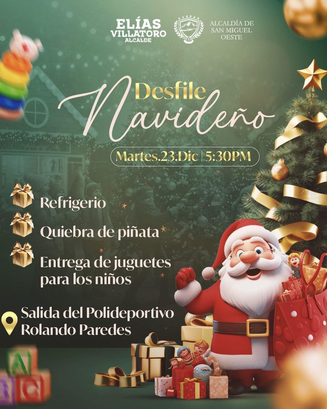 🎄 ¡Gran Desfile Navideño en San Miguel Oeste! 🎅