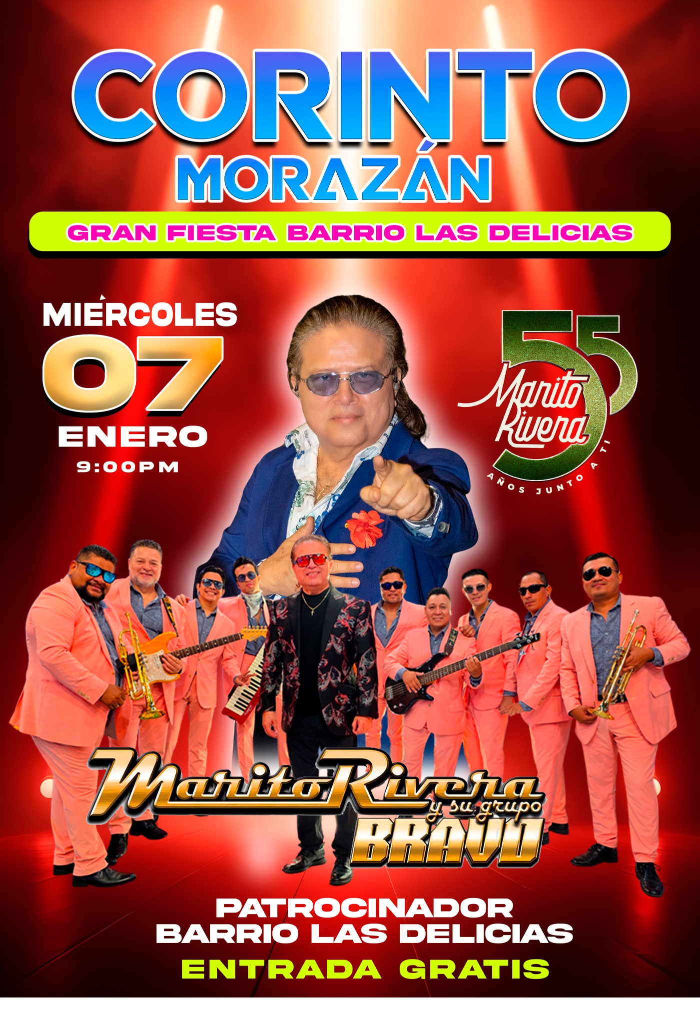 🎺 ¡Gran Fiesta en Corinto, Morazán! 🎉