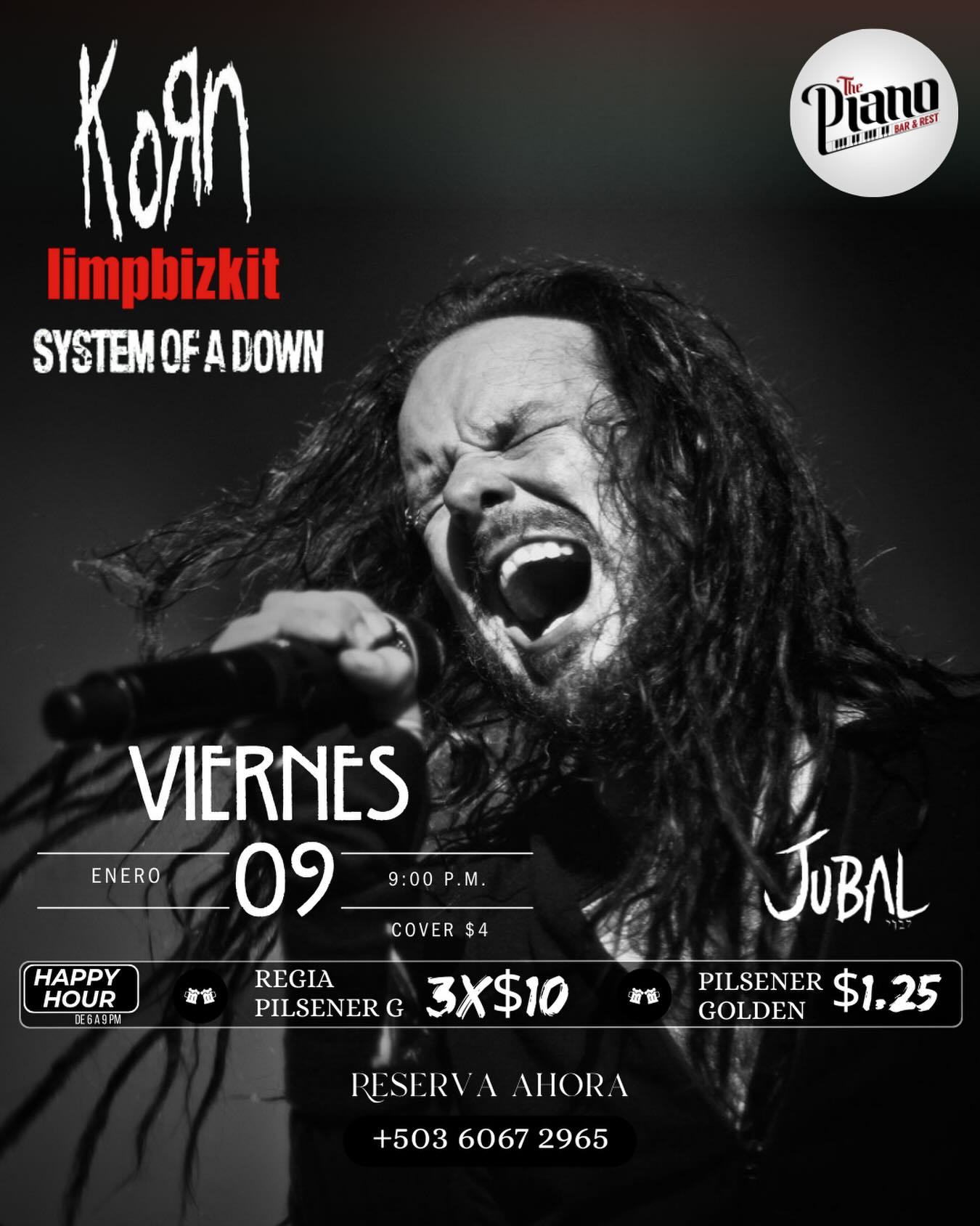 Tributo a Korn, Limp Bizkit, System of a Down