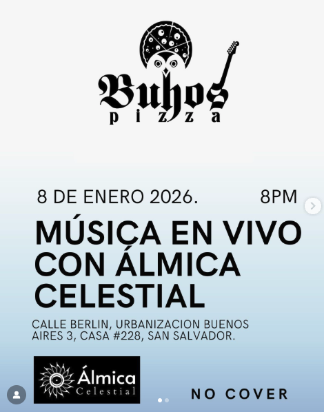MÚSICA EN VIVO CON ÁLMICA CELESTIAL