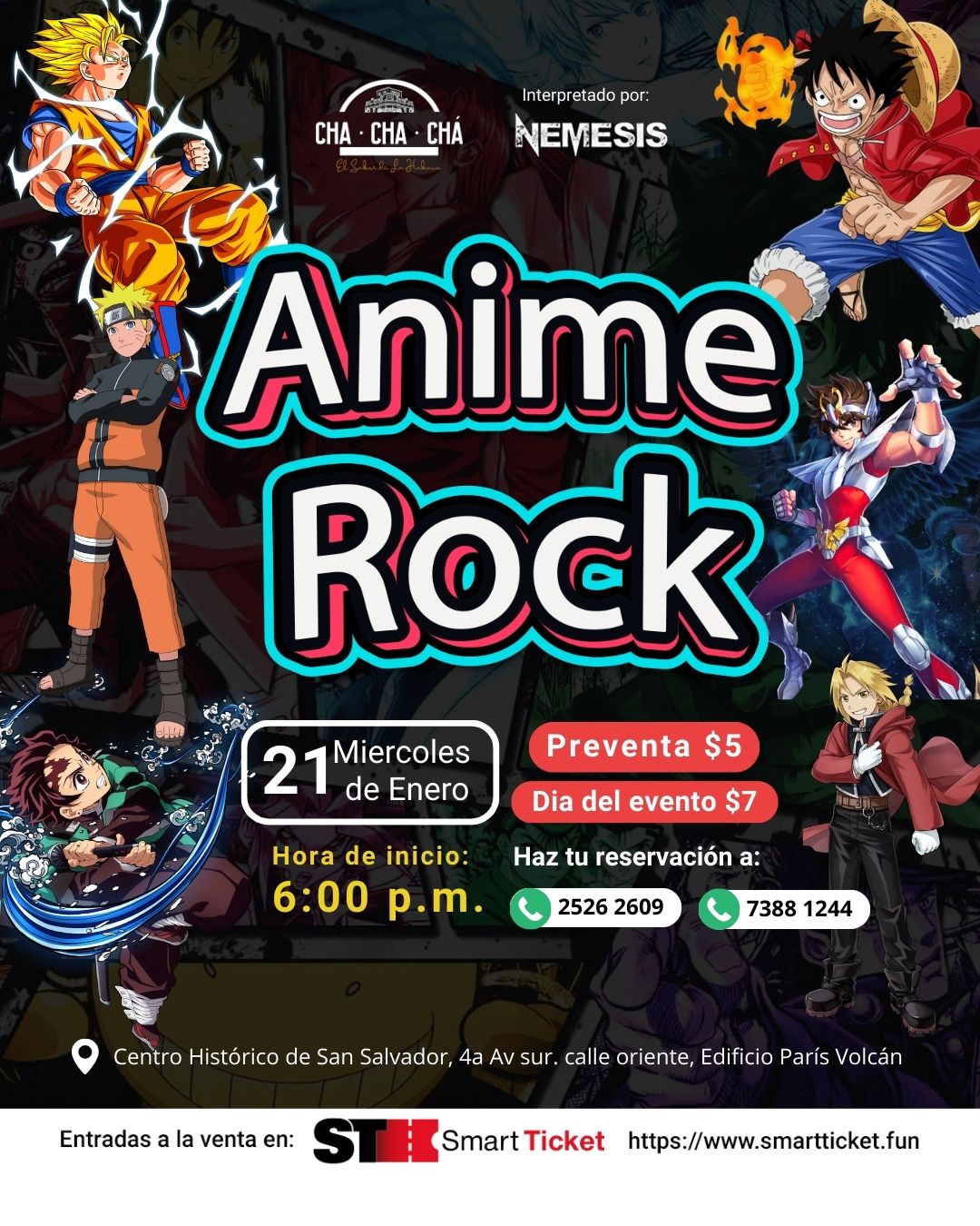  Anime Rock En El Centro Histórico 🎸🔥 🇸🇻