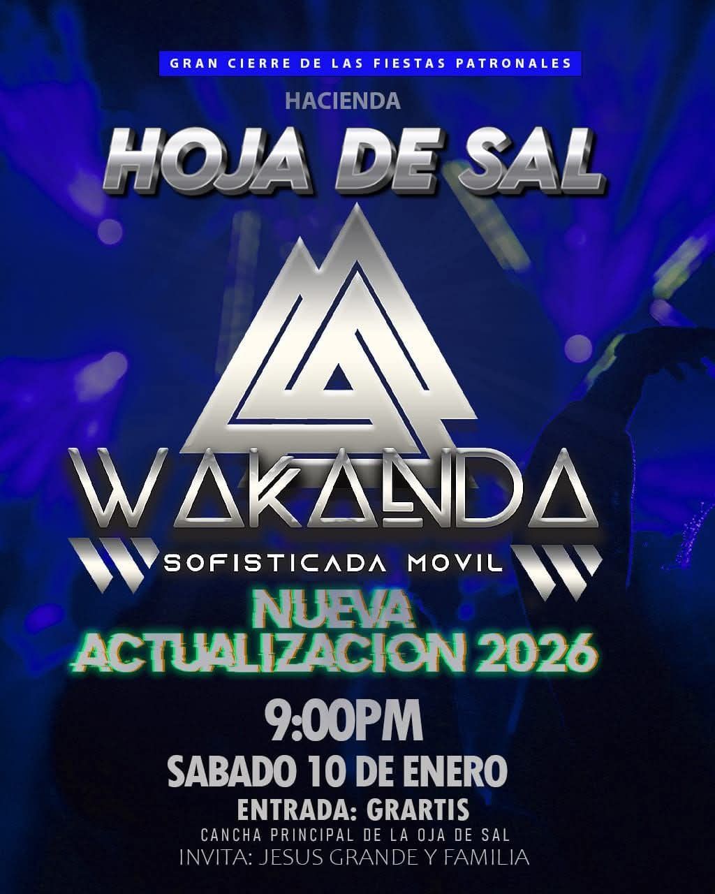 🌟🎶 Gran cierre de las Fiestas Patronales en Hacienda Hoja de Sal  