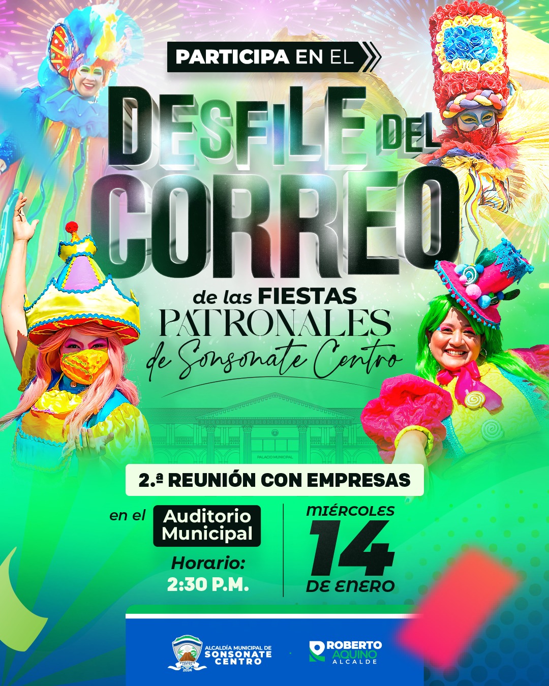 Desfile del Correo en Sonsonate  🎉