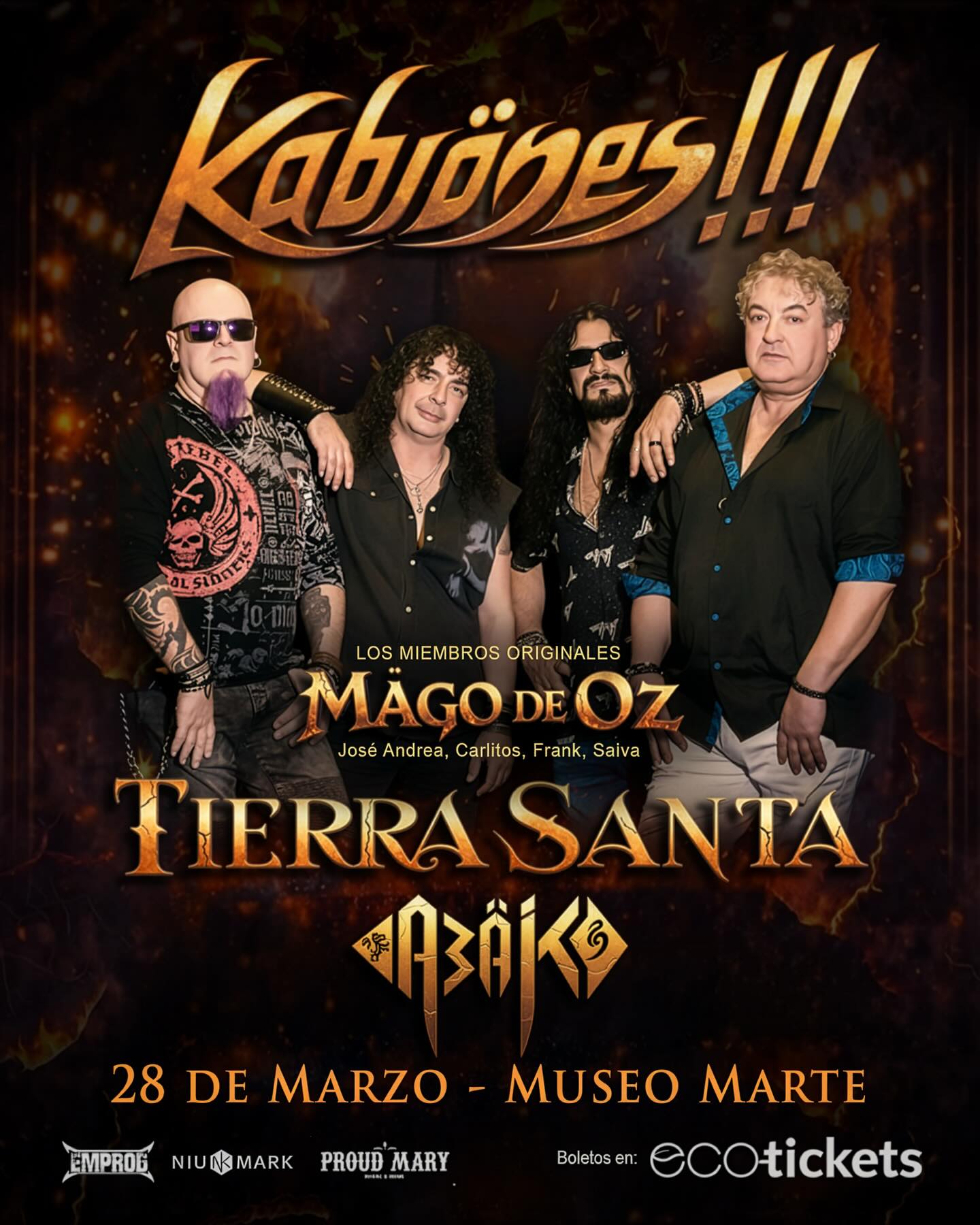 Concierto De Kabrones + Tierra Santa En El Salvador 2026