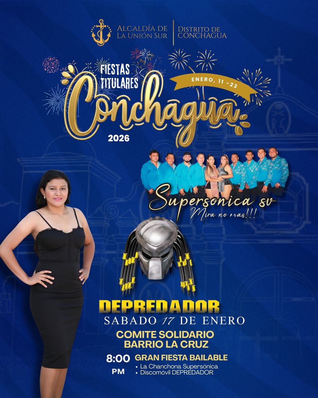 Carnaval con la Chanchona supersónica SV y Depredador discomovil 