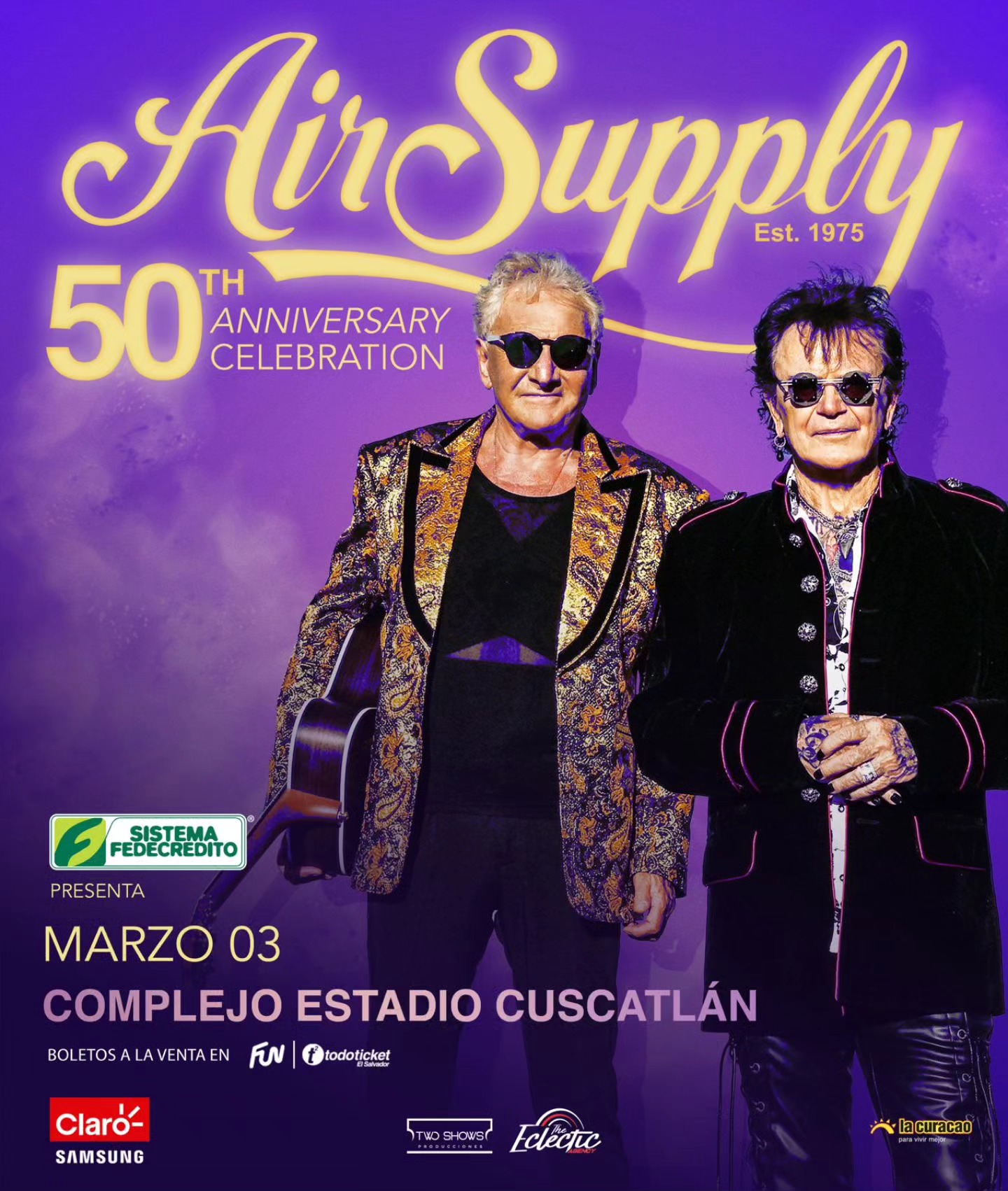 Concierto De Air Supply En El Salvador 2026