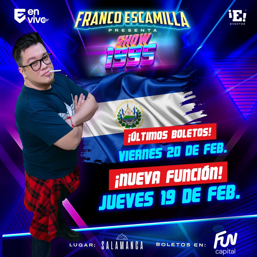 Franco Escamilla en El Salvador Show 1995 2 Funciones 