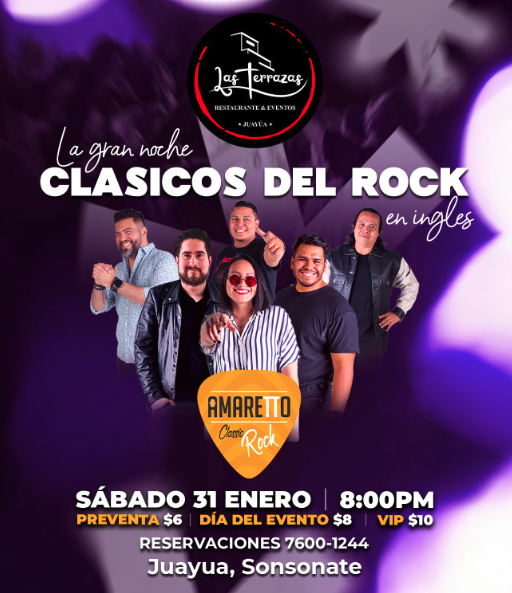 AMARETTO CLASSIC ROCK EN JUAYUA 🎸