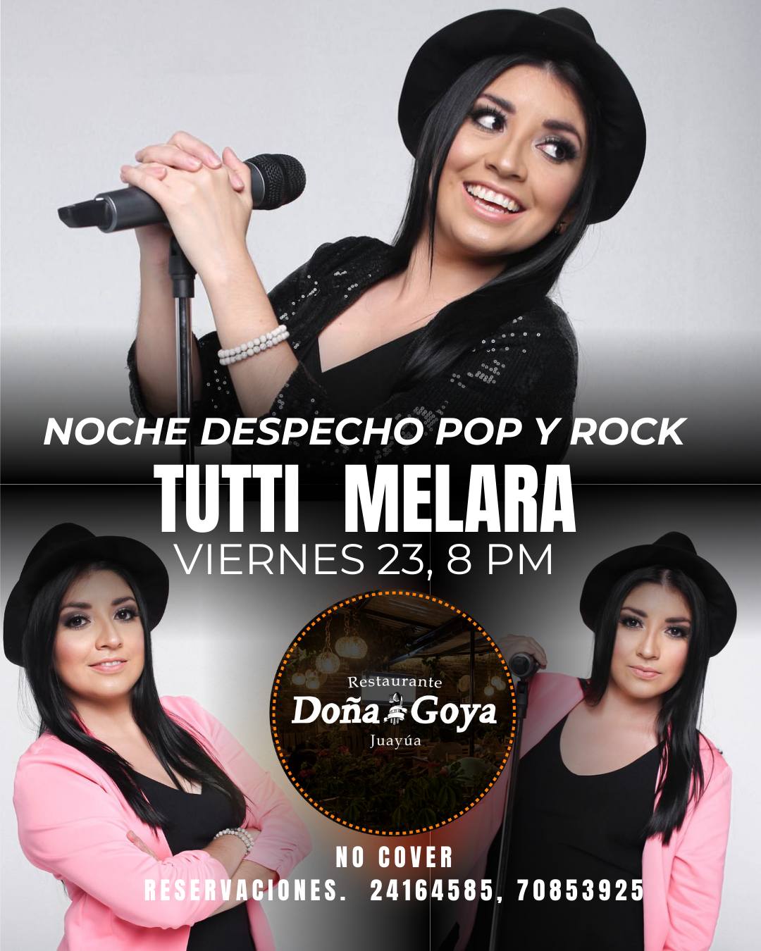 Noche de despecho, pop y rock