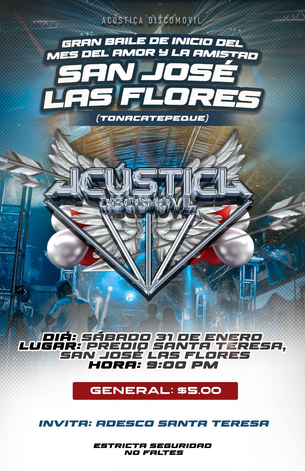 🎉 GRAN BAILE DE INICIO DEL MES DEL AMOR Y LA AMISTAD 💃🕺