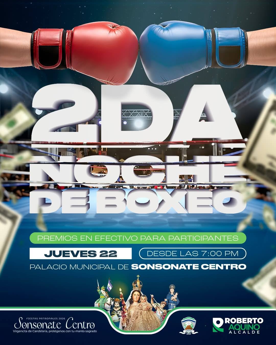 2da Noche de Boxeo en Sonsonate 🥊🎉
