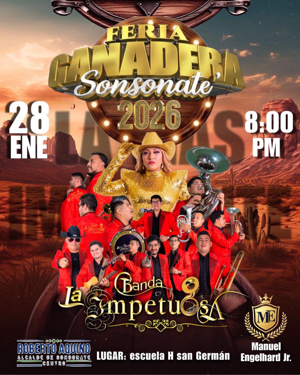 🎺🔥 NOCHE DE BANDA EN LA FERIA GANADERA 🔥🎺