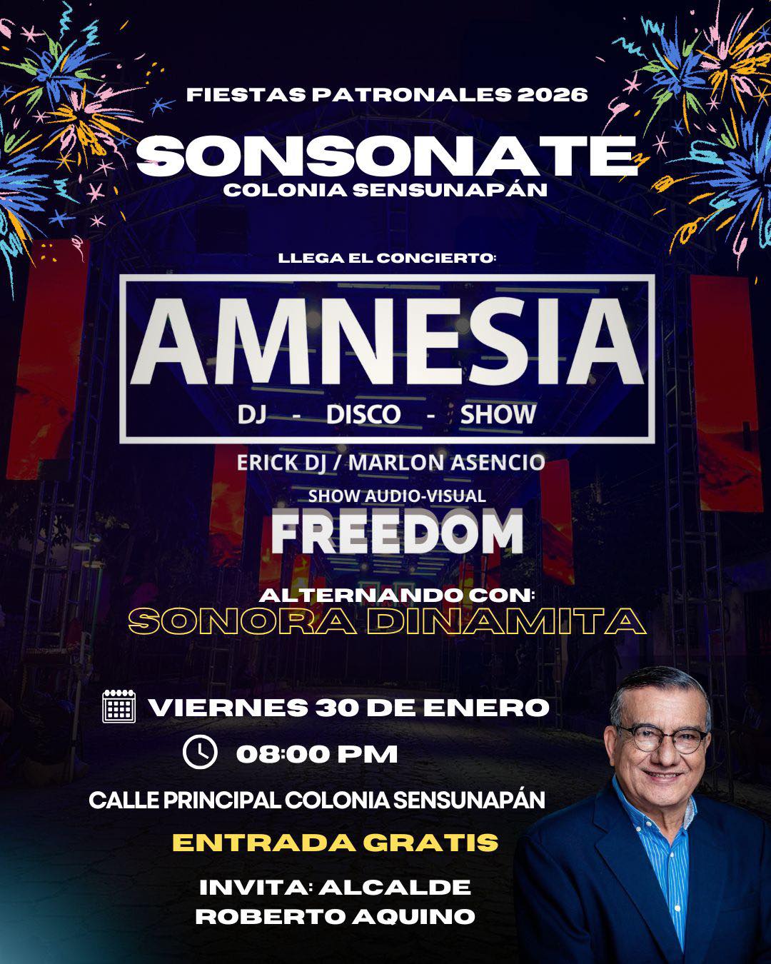 🎉 FIESTAS PATRONALES 2026 – SONSONATE 🎉