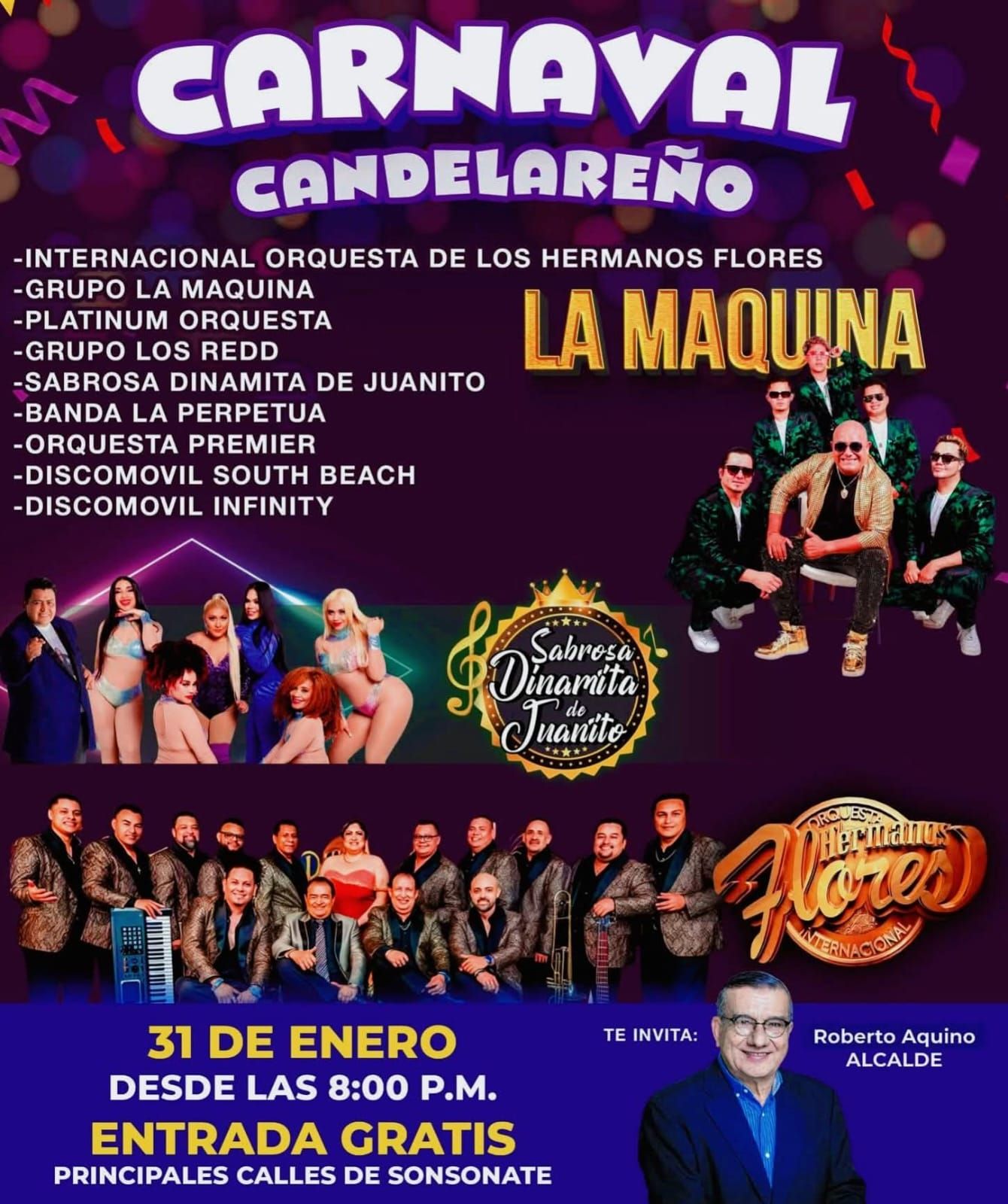 🎉 ¡Vive el Carnaval Candelareño 2026! 🎉