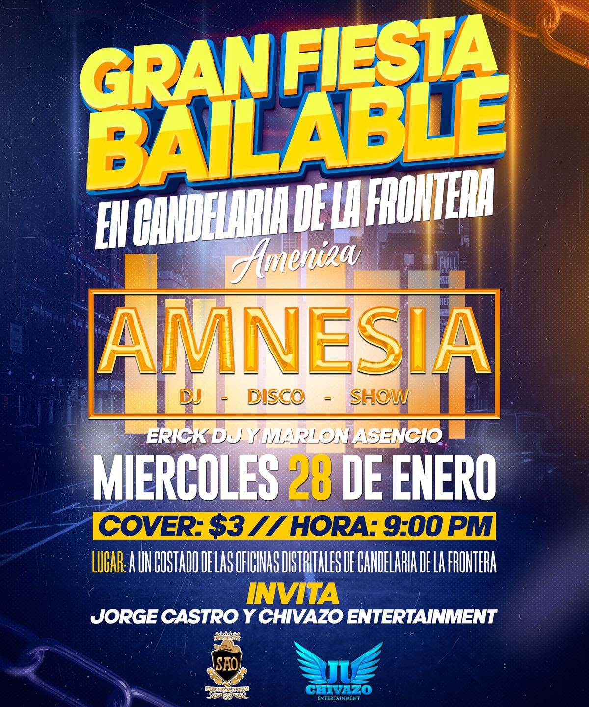 🎉 GRAN FIESTA BAILABLE EN CANDELARIA DE LA FRONTERA 🎶